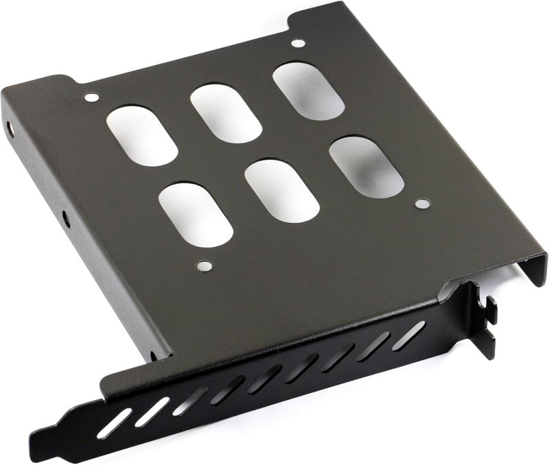 jujinglobal 2.5" to 3.5" Hard Drive Tray Holder for PCI SSD HDD Metal Mounting Bracket Adapter (Steel Painted Black) - Image 5